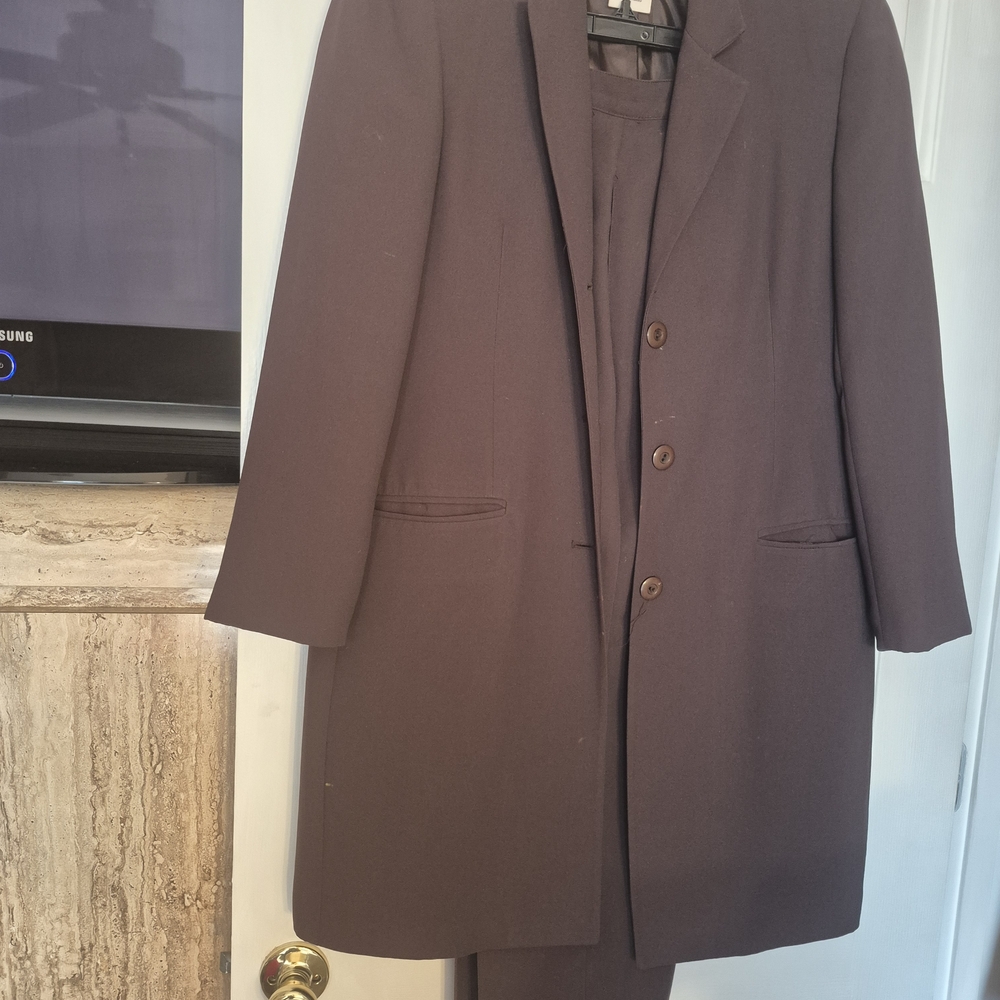 Courtenay Women's Dark Brown Pantsuit Blazer & Trousers